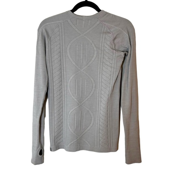 Lululemon Rest Less Pullover- Heathered Silver Spoon- Size 8 - Picture 11 of 14